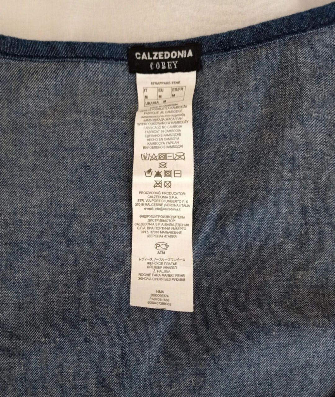 Vestido evasé em ganga Calzedonia