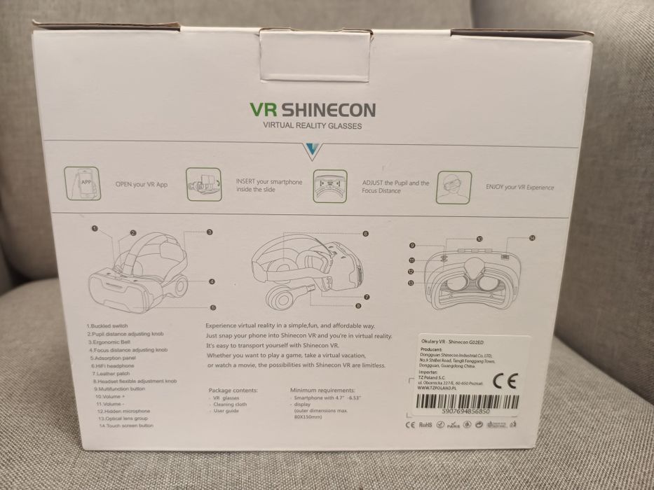 Okulary VR shinecon