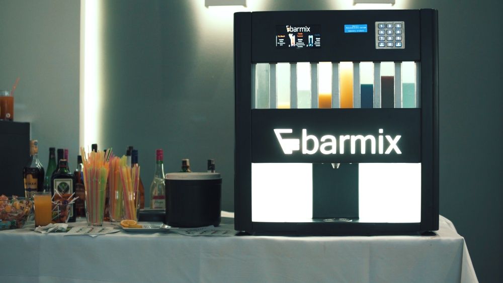 Barmix - automatyczny barman, bar, napisy LOVE ciężki dym balony