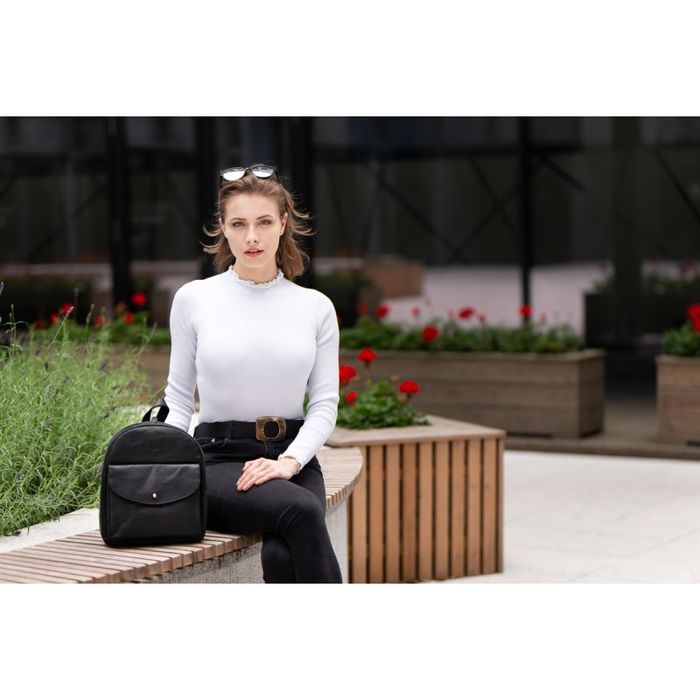 plecak damski retro vintage czarny t-18-bl