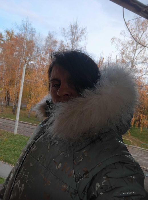 Зимний пуховик светоотражающий р. 42