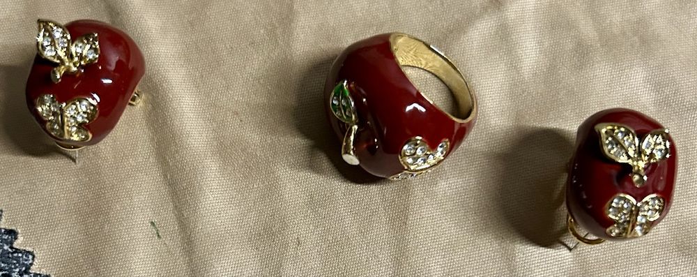 Набори прикрас каблучка, сережки, підвіска