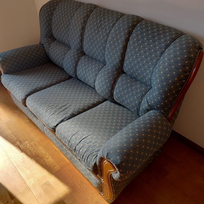 Sofá azul (com cama)