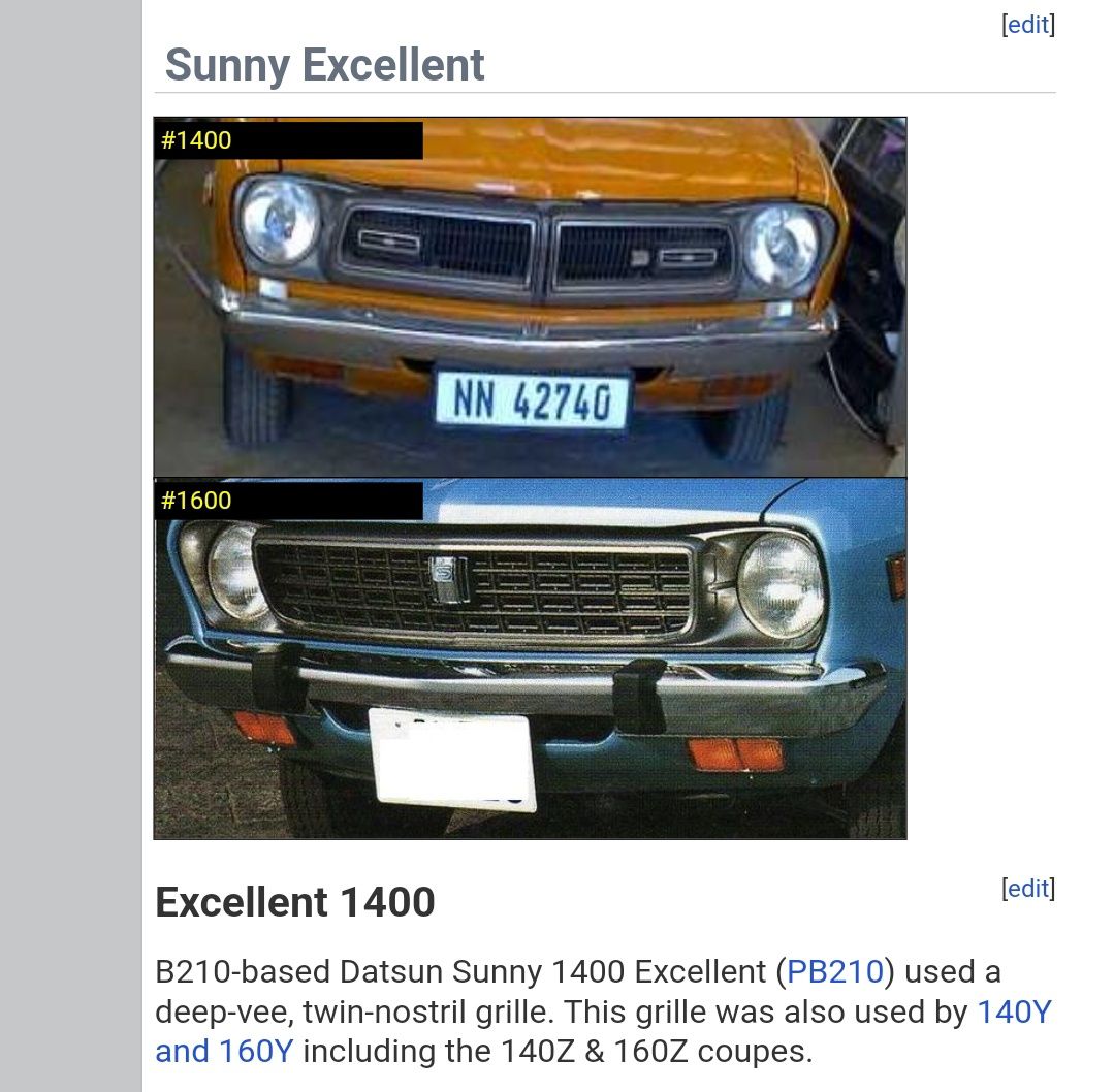 Datsun 120 Y - Excellent Sedan