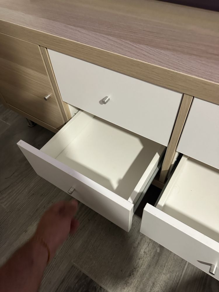 Movel tv kallax ikea com acessórios