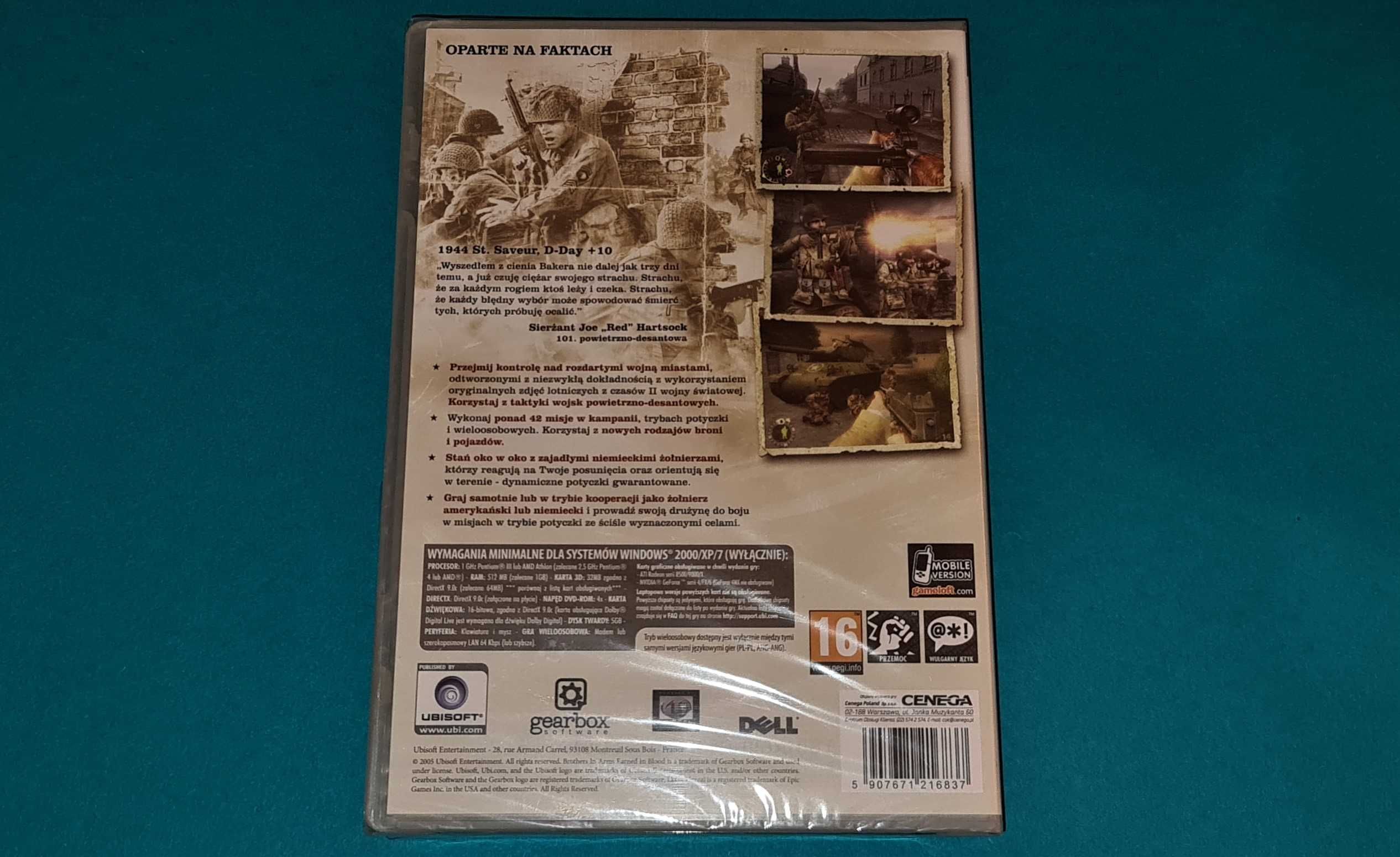 Brothers In Arms Earned In Blood Gra na PC Retro 2005r