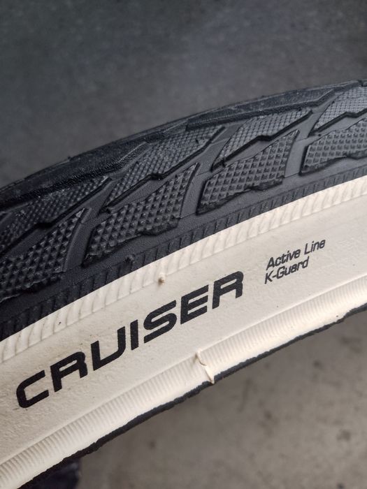 Super opona rower. Schwalbe Active cruiser 28x1,6 (42x622) biały bok