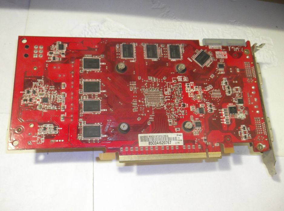 Видеокарта ASUS EAH3850 MAGIC/HTDP/512M неисправна