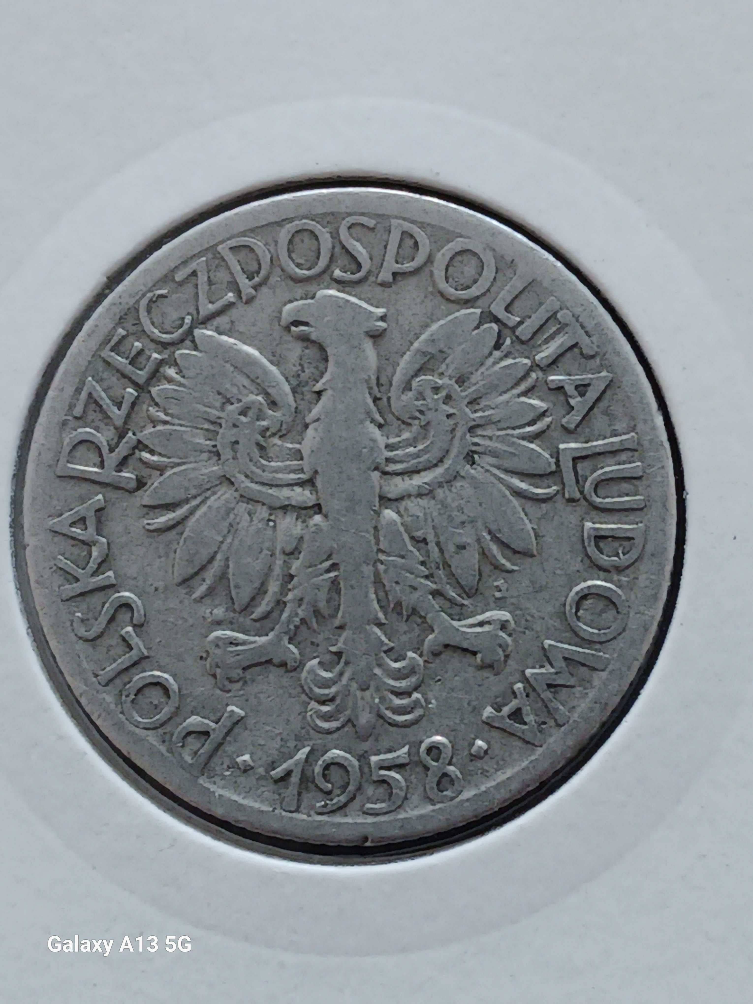5 Złotych Rybak 1958 r. - nr 2 - Ładne - rzadkie