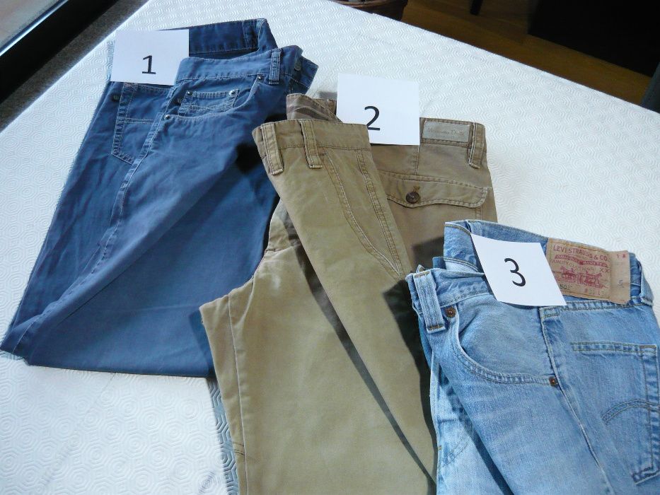 Lote 5 pares de calças - Várias marcas - Usadas bom estado «» GANT