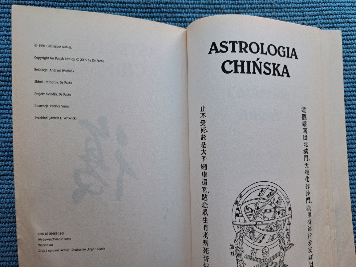 " Astrologia chińska "  Catherine Aubier