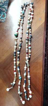 Ожерелье, лариат, бусы натуральный речной жемчуг