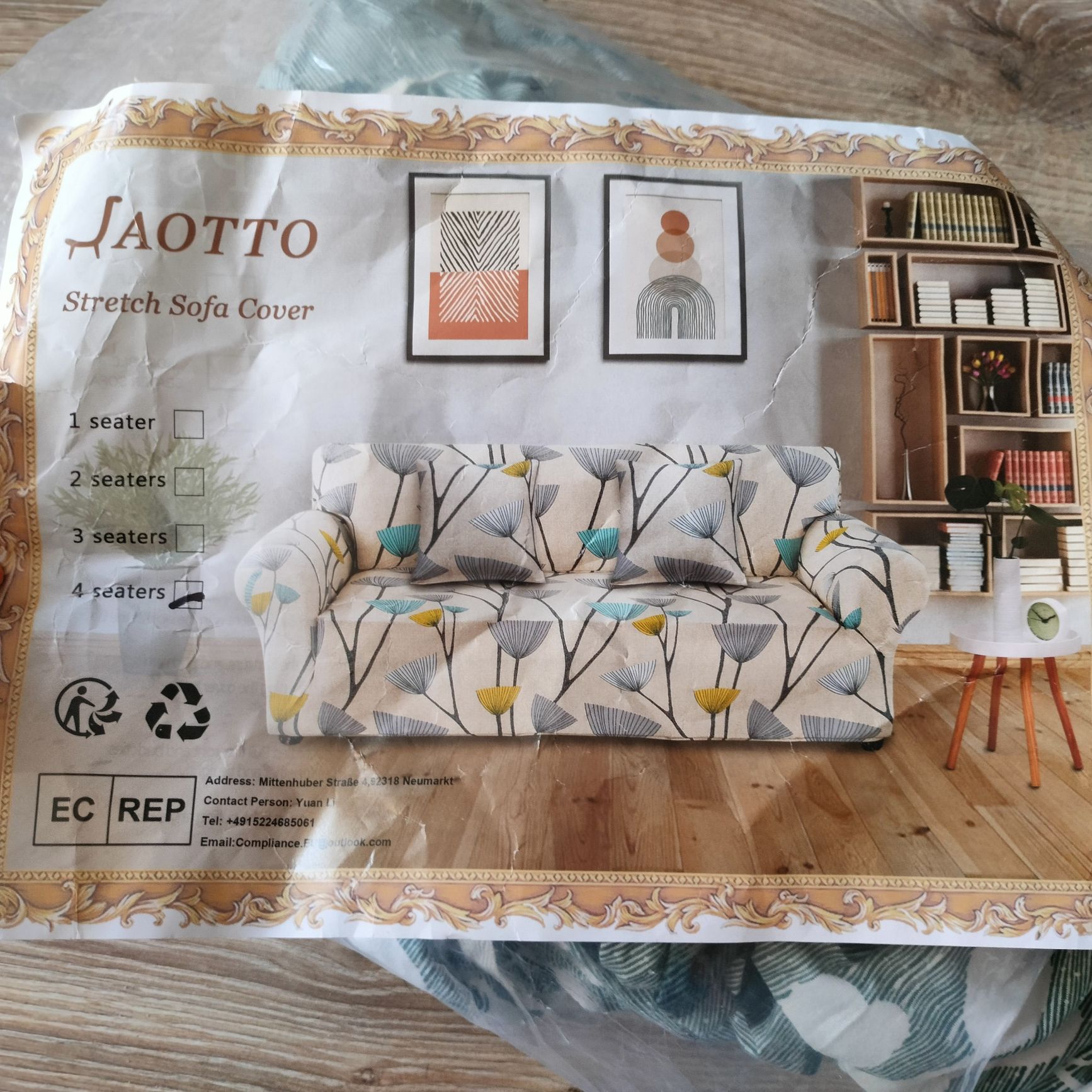 Pokrowiec na kanapę 4 osobową