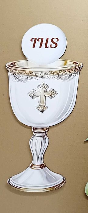 Dekoracje wielkoformatowe na ściankę wzory komunijne