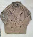 Stradivarius narzutka kurtka prochowiec oversize khaki S lyocel