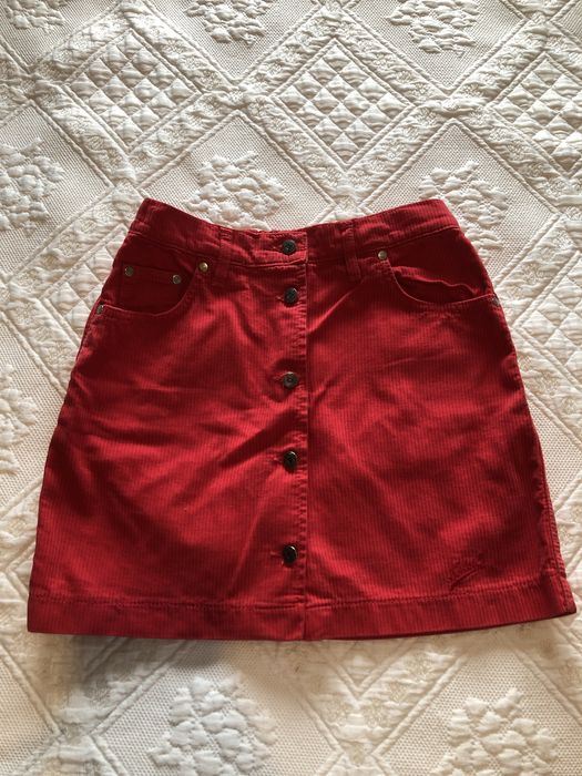 Mini saia vermelha