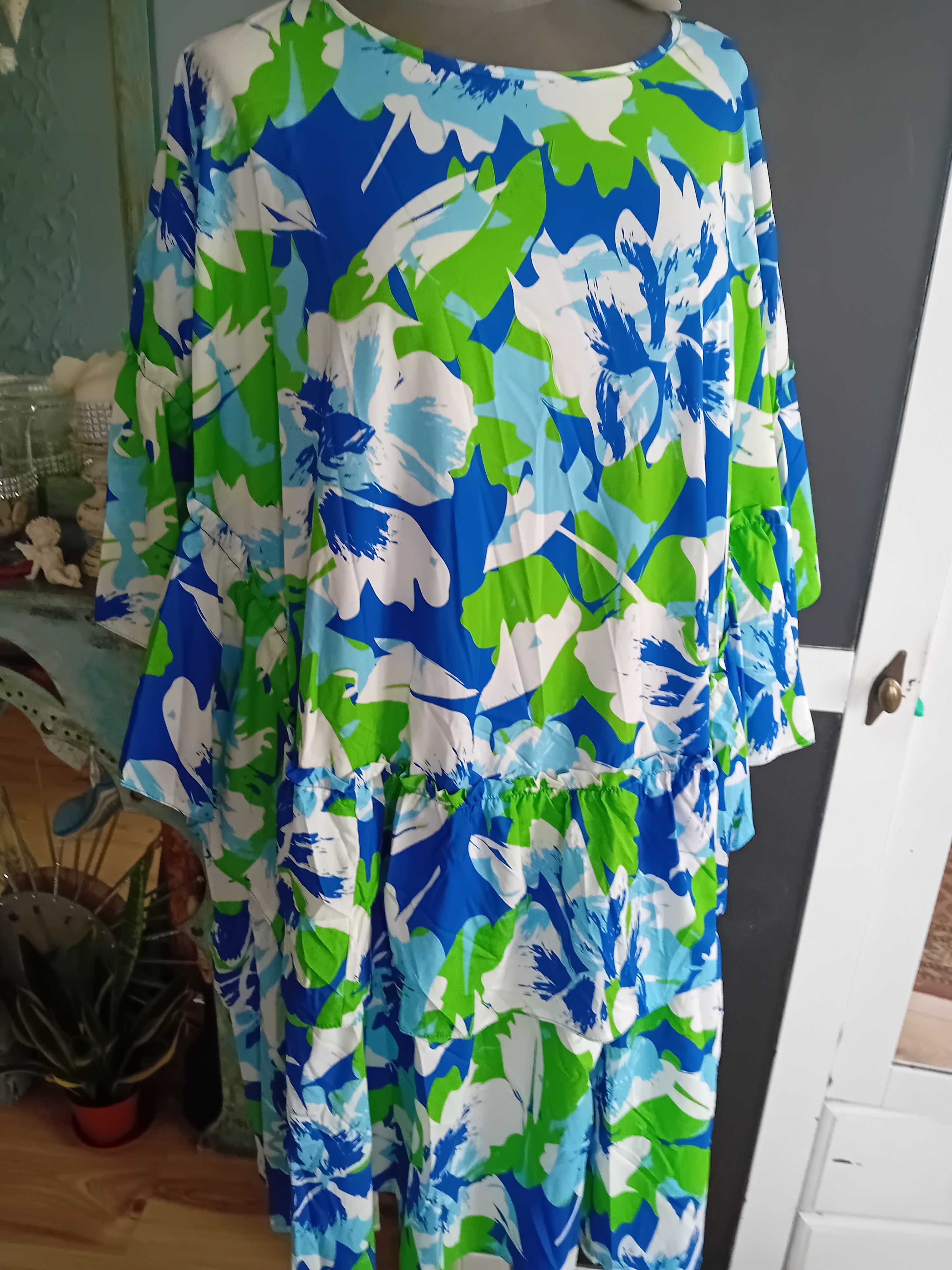Sukienka print kwiaty