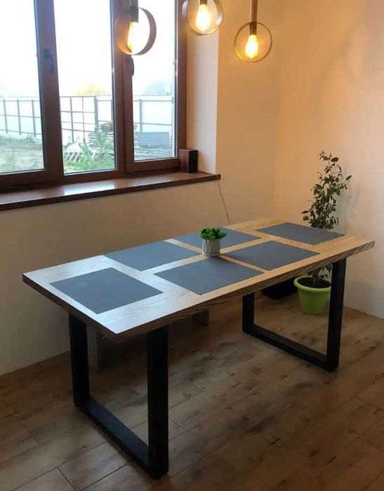 сучасний стіл в стилі лофт для офісу