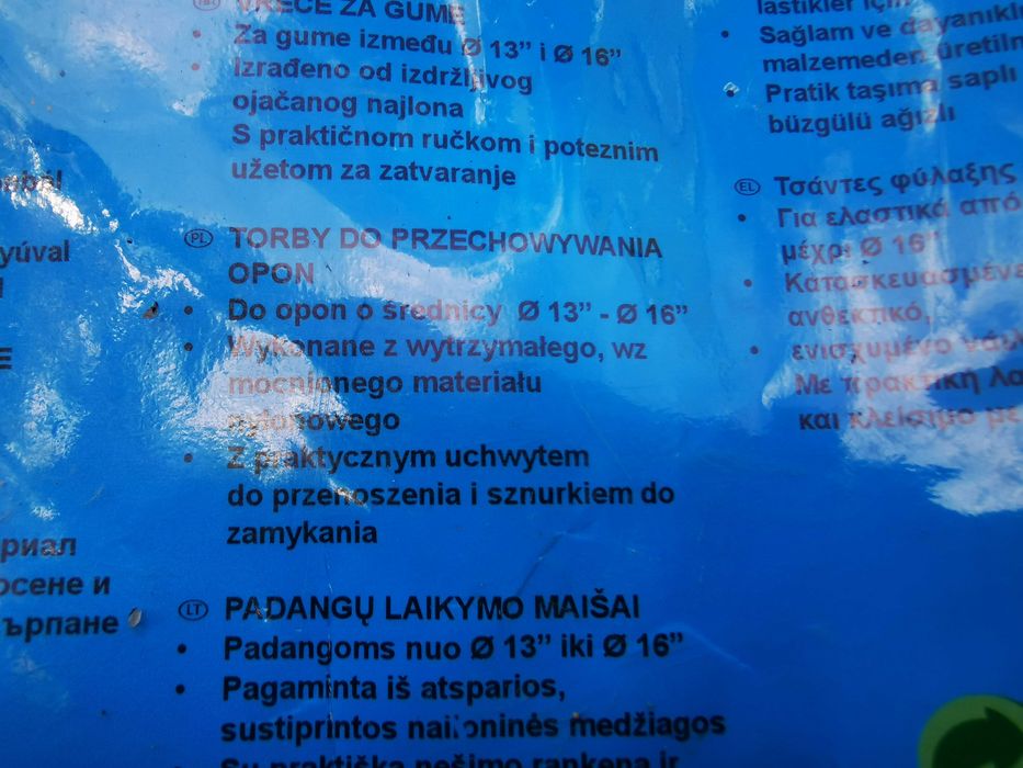 Pokrowce na koła od 13 do 16 cali