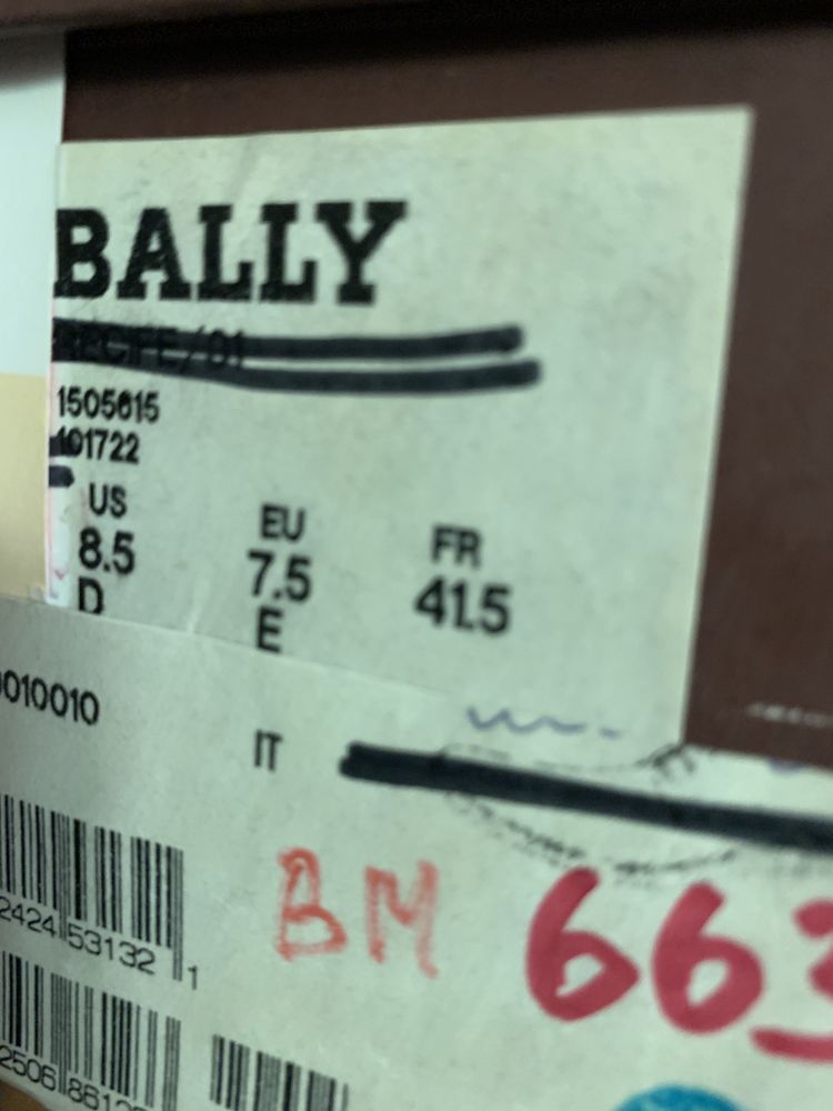Мокасини Bally оригінал   р 41-41,5