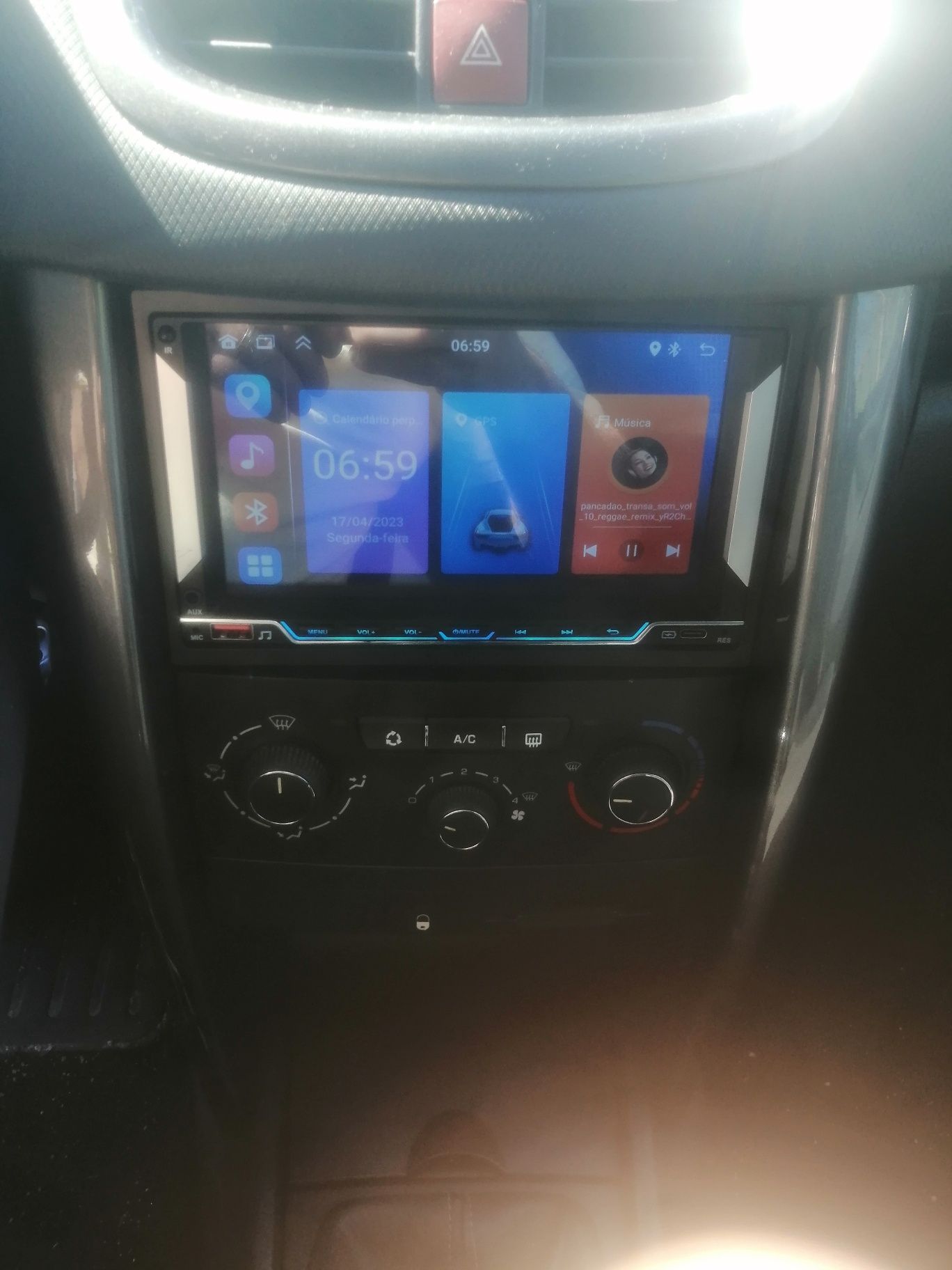 Radio android 7 polegadas como novo
