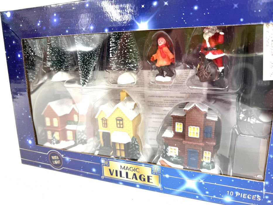Magic Village 10 szt LED Domki Miasteczko Boże Narodzenie