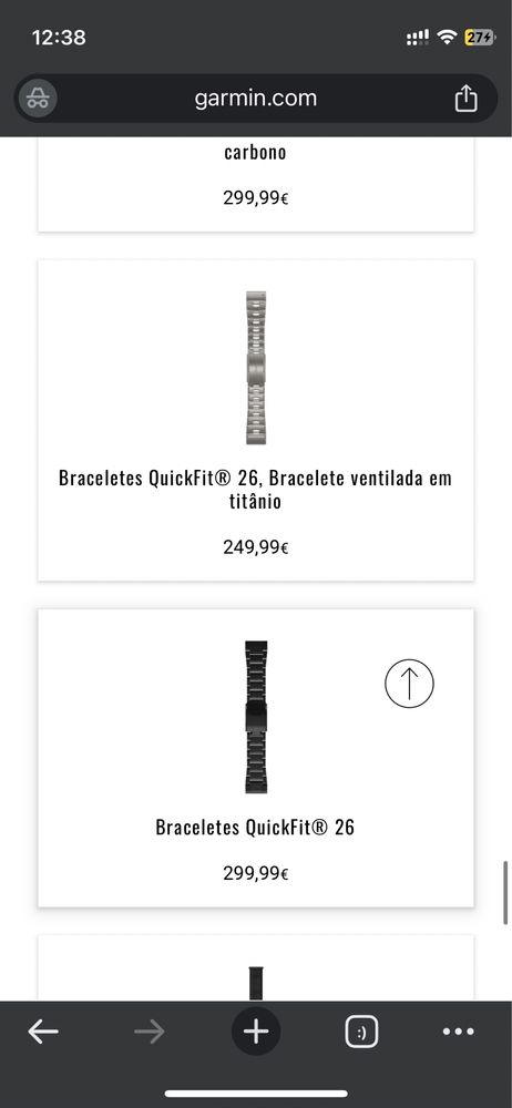 Braceletes Garmin Quick Fit 26 mm (30€ a 115)