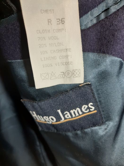 Кашеміровий піджак Hugo  насичений синій колір М