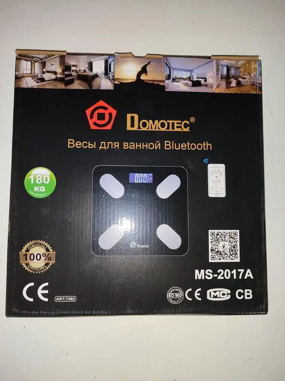 Напольные умные фитнес весы  DOMOTEC MS-2017 180кг Smart APP