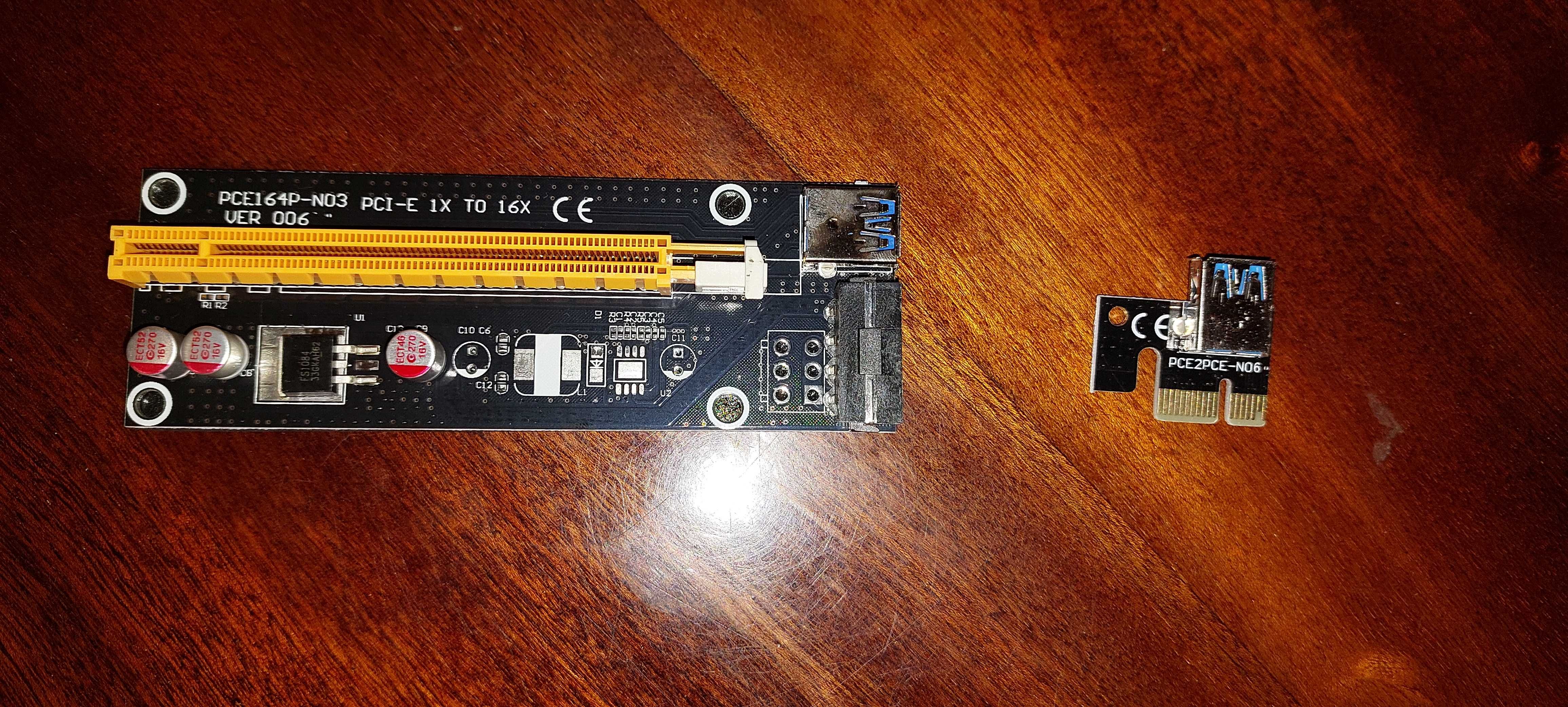 Набор 12 x Адаптер / Райзер TISHRIC PCI-E 1X to 16X Riser Card