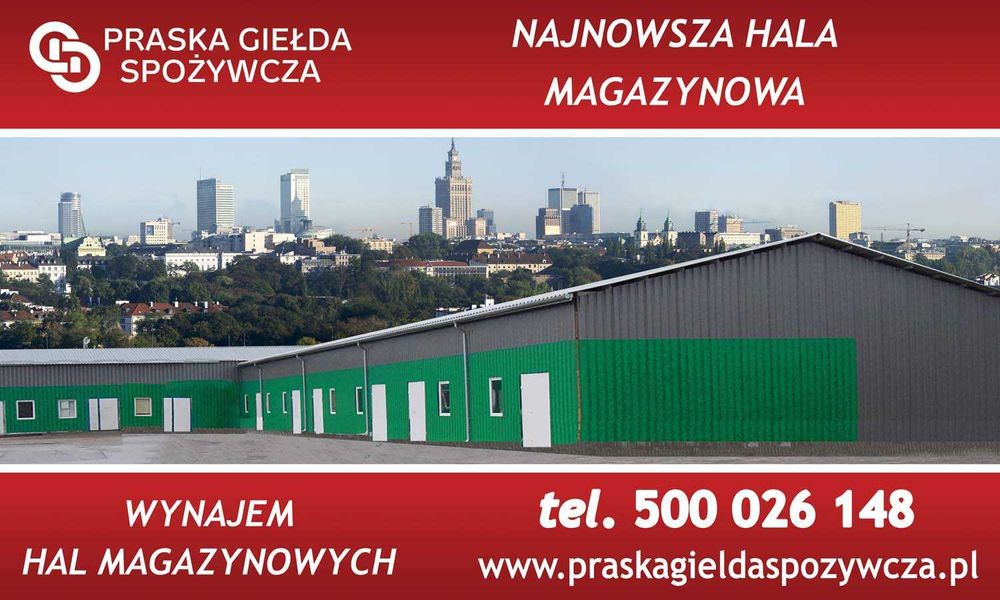 Hala Magazyn Chłodnia/Mroźnia do Wynajęcia
