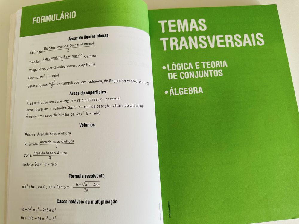 Exercícios de Matemática A 10° ano Raiz Editora