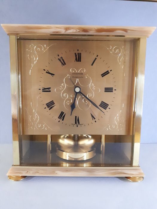 Dugena Sekunda duży niemiecki zegar kominkowy wahadłowy