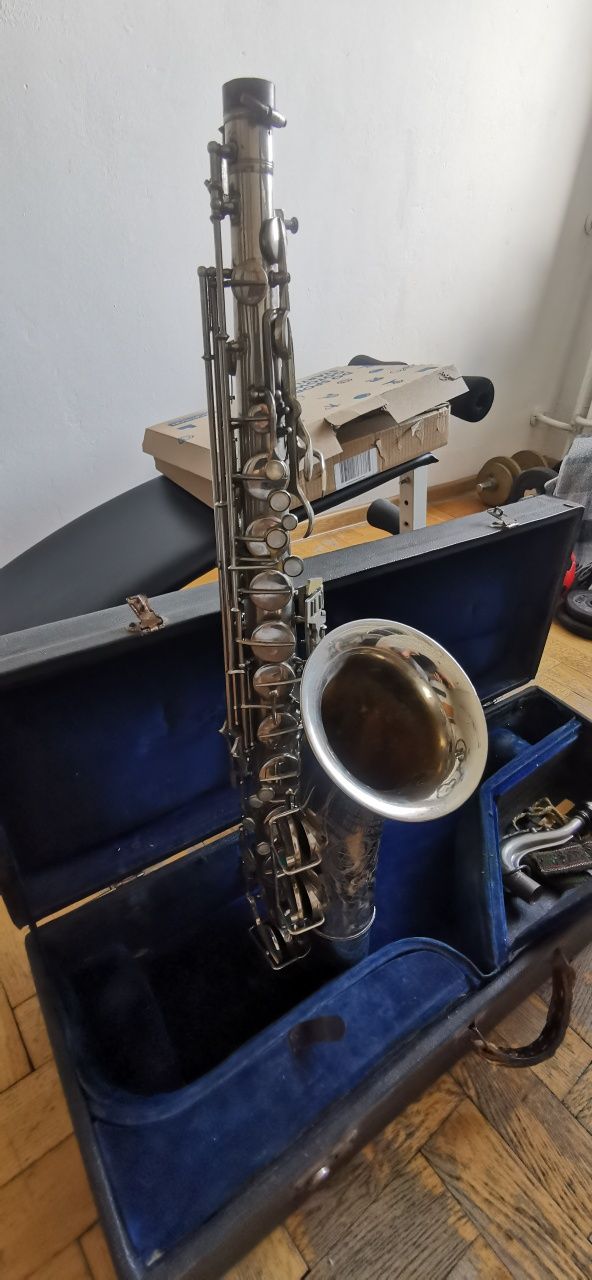 saxofon Saksofon Kligenthal Meinel & Herold zabytek klasyk kopletny