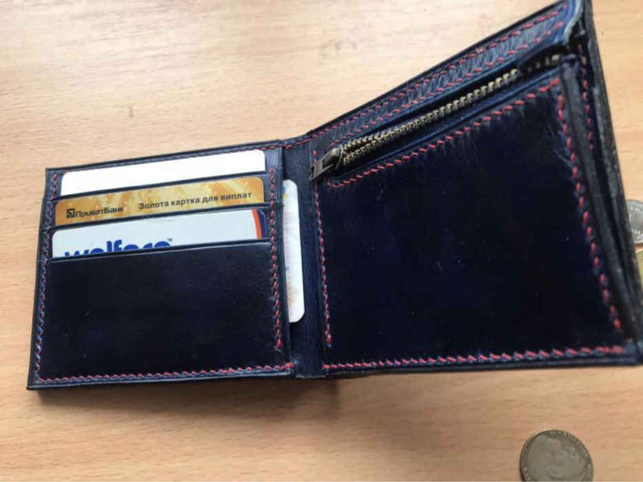 Портмоне ручної роботи біфолд кошельок