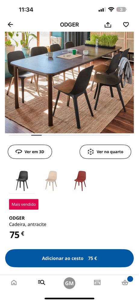 4 Cadeiras sala jantar