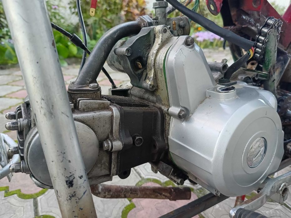 Двигун мопеда альфа у зборі з навісним