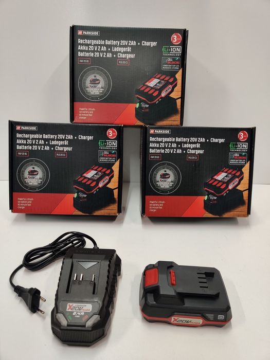 НОВ ОРИГ аккумулятор Parkside PAP 20/2А зарядка PLG/батарея/акумулятор