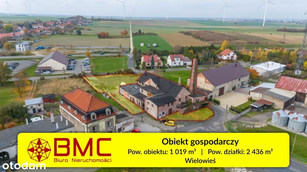 Obiekt Gospodarczy 1020m2  Wielowieś
