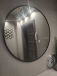 Lustro Loft z czarną ramą 80cm