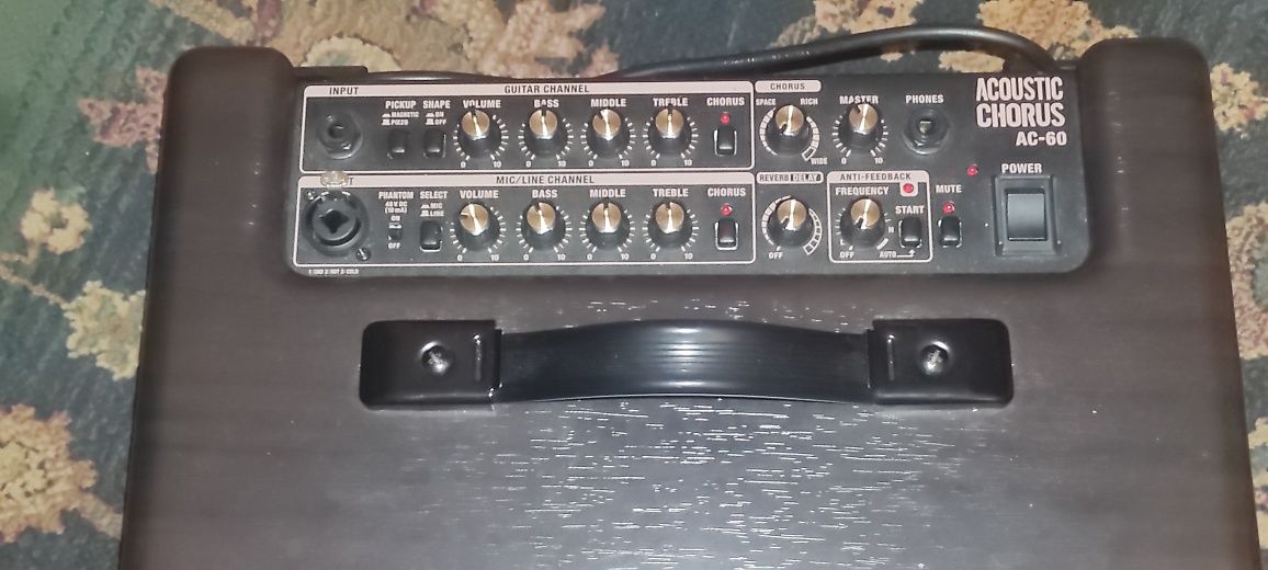 Guitarra Takamine e Amplificador Roland