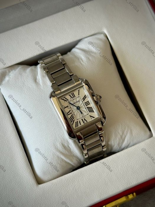 Жіночий годинник Cartier Tank. Женские швейцарские часы Картье