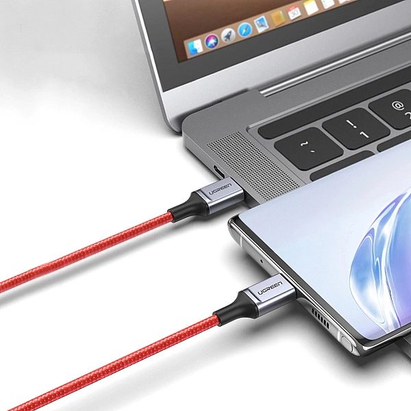 Kabel Ugreen US294 USB-C - USB-C 3A 480Mb/s 1m - czerwony