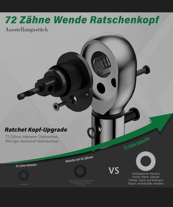 Динамометричний ключ з набором torx, шестигранник, і  біти викрутки