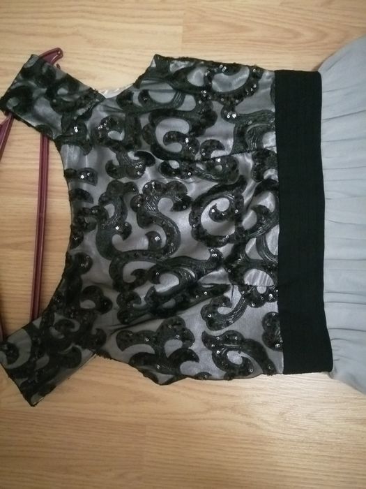 Платье вечернее выпускное нарядное в паетках ажурный рисунок