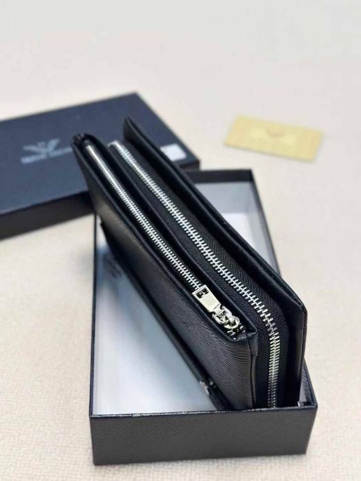 Мужской кожаный клатч армани чоловічий гаманець придбати армані