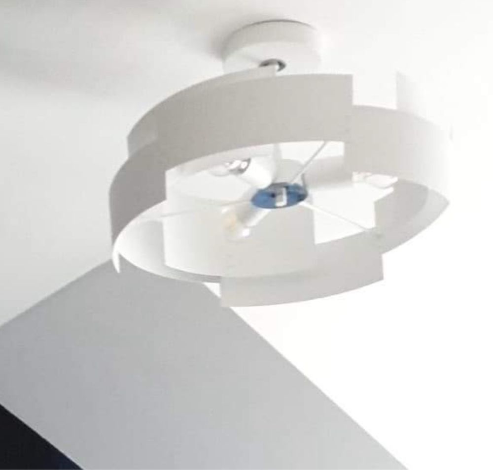 Lampa sufitowa biała 50cm