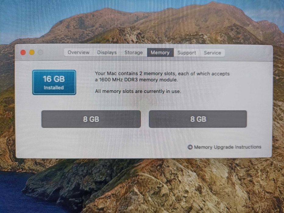 Late-2013 21,5 iMac 3,1 GHz Quad-Core Intel Core i7 16GB 500GB Flash