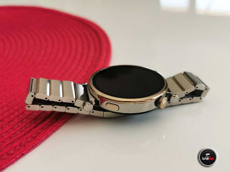 JAK NOWY Huawei Watch GT4 Elite 41mm BRANSOLETA - złoto - srebro - GW.