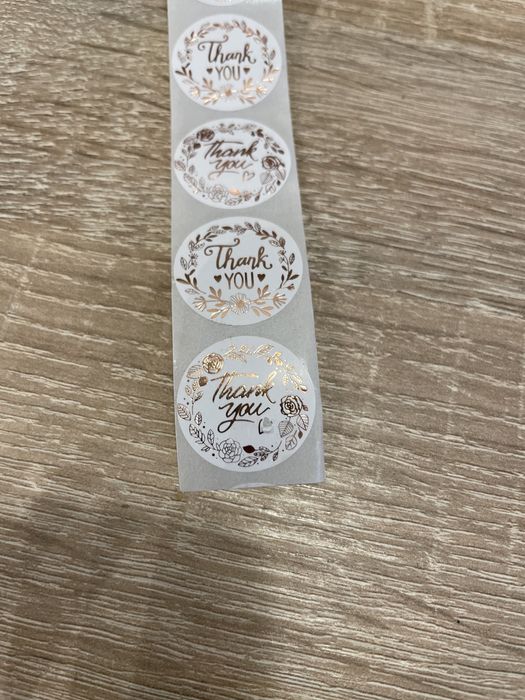 Autocolantes / Stickers "thank you " / Natal
